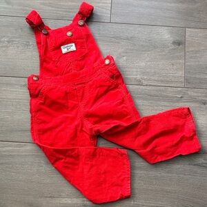 2T OshKosh B'gosh Red Kids Overalls